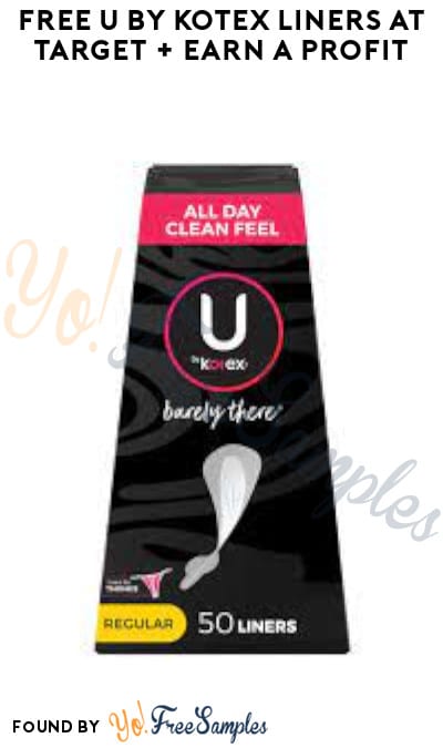 FREE U by Kotex Liners at Target + Earn A Profit (Target Circle/RedCard, Ibotta & Fetch Rewards Required)