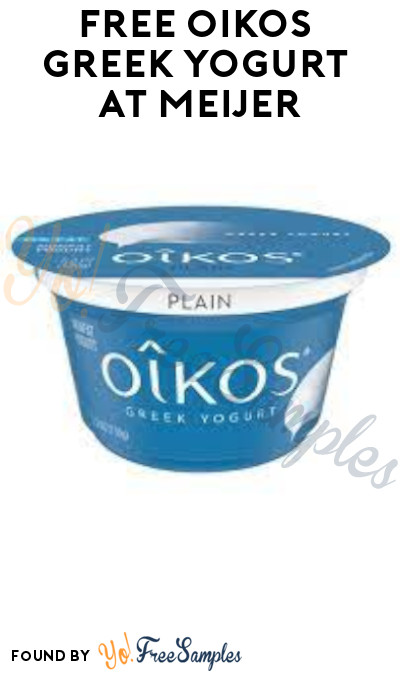 FREE Oikos Greek Yogurt at Meijer (Account/Coupon Required)