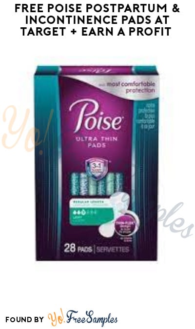 FREE Poise Postpartum & Incontinence Pads at Target + Earn A Profit (Fetch Rewards & Target Circle Coupon Required)