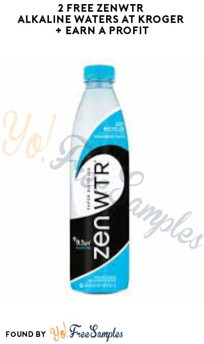 2 FREE ZenWTR Alkaline Waters at Kroger + Earn A Profit (Account/Coupon & Ibotta Required)