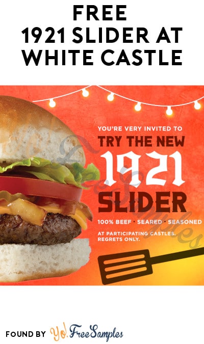 FREE 1921 Slider at White Castle (App Required)