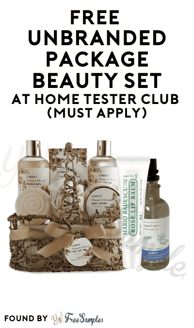 FREE Unbranded Package Beauty Set At Home Tester Club (Must Apply)