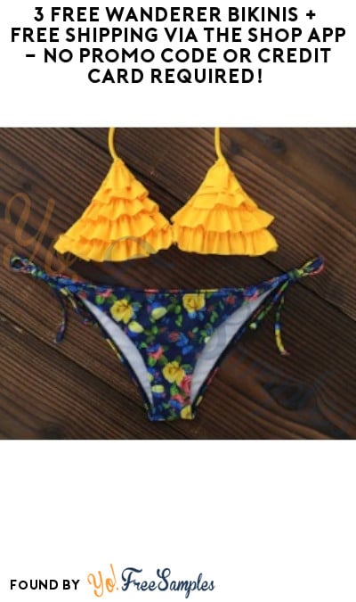 3 FREE Wanderer Bikinis + FREE Shipping via The Shop App – No Promo Code or Credit Card Required!