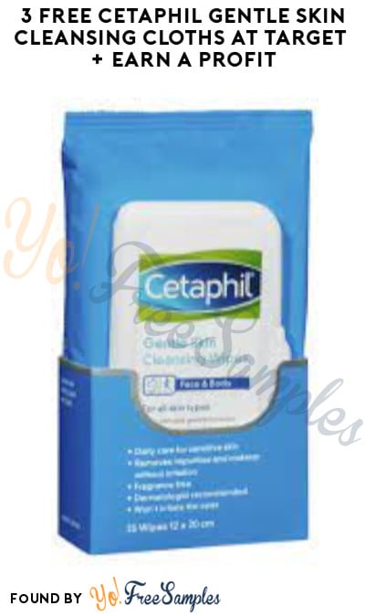 3 FREE Cetaphil Gentle Skin Cleansing Cloths at Target + Earn A Profit (RedCard, Ibotta & Coupon Required)