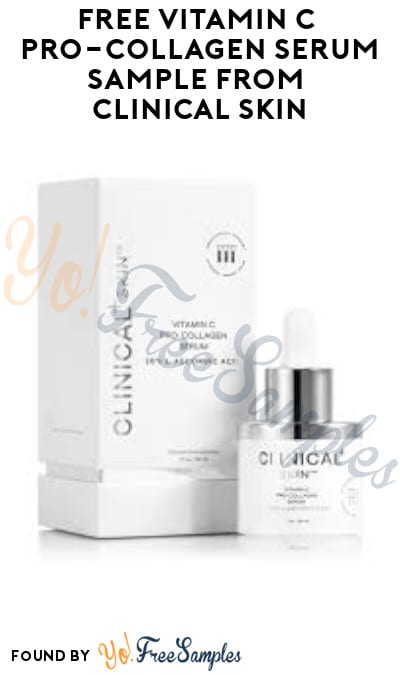 FREE Vitamin C Pro-Collagen Serum Sample from Clinical Skin (Phone Number Required)