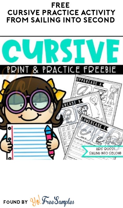FREE Cursive Practice Activity from Sailing Into Second