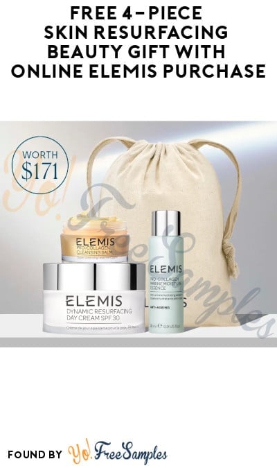 FREE 4-Piece Skin Resurfacing Beauty Gift with Online Elemis Purchase (Online Only + Code Required)