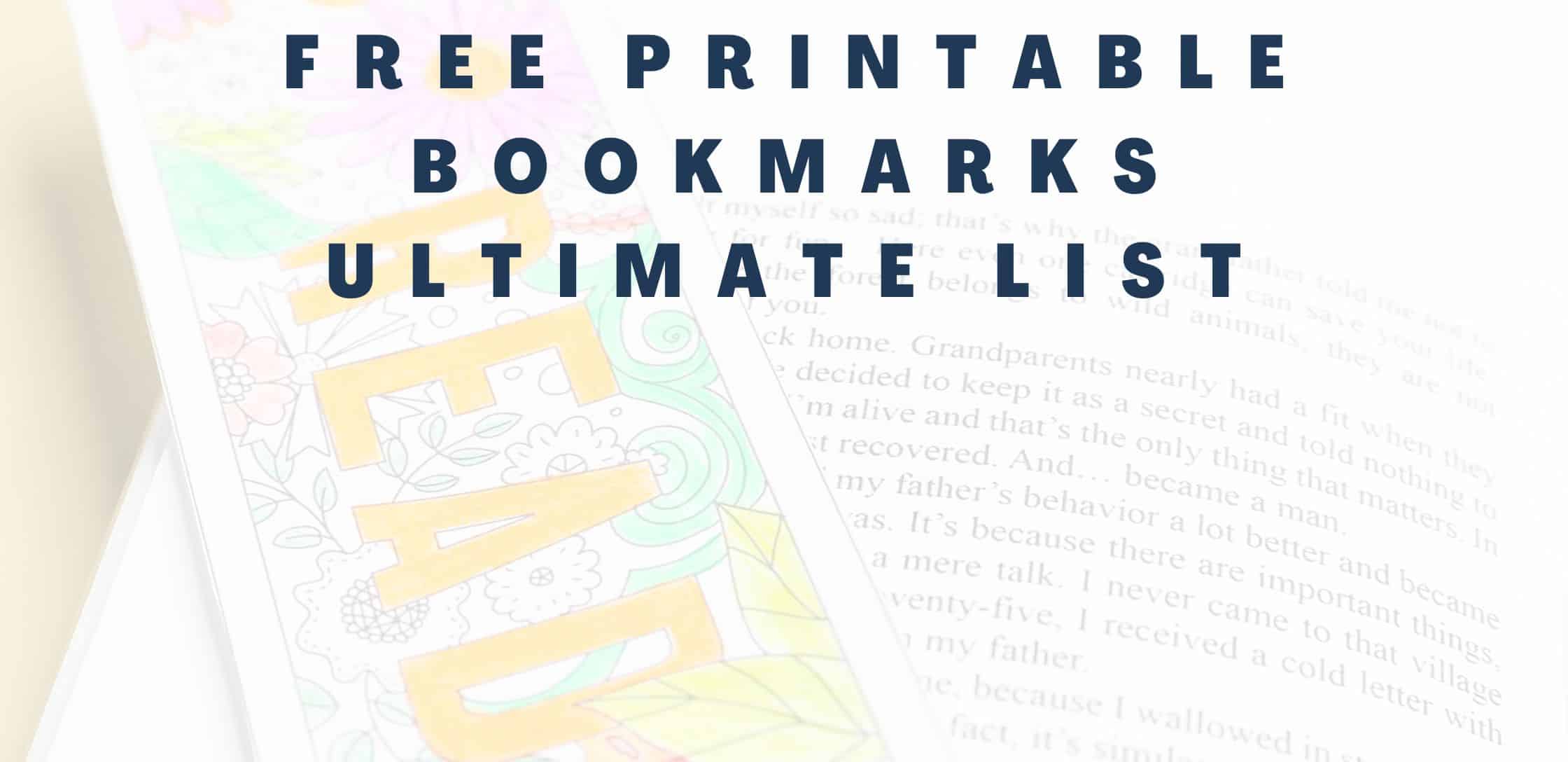 Free Printable Coloring Bookmarks - Amy Latta Creations