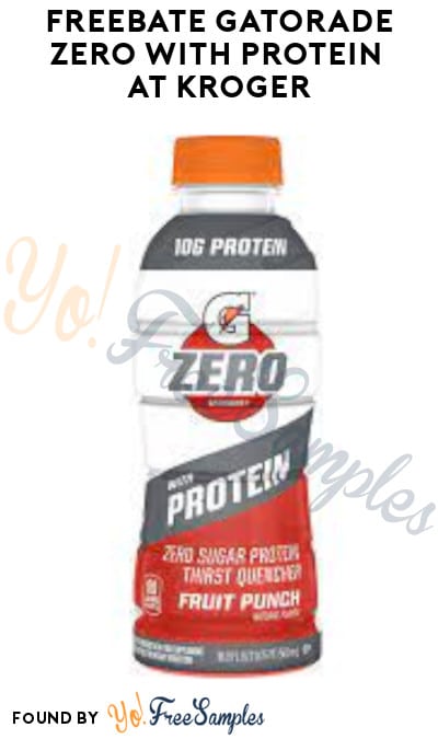 FREEBATE Gatorade Zero with Protein at Kroger (Fetch Rewards Required)