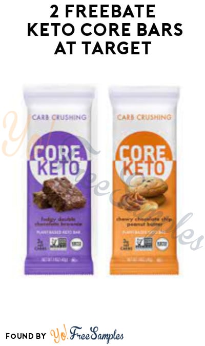 2 FREEBATE Keto Core Bars at Target (Rebate & Ibotta Required)