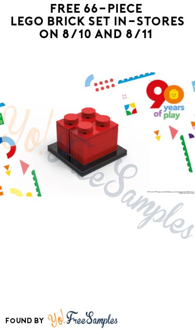 FREE 66-Piece LEGO Brick Set In-Stores on 8/10 and 8/11