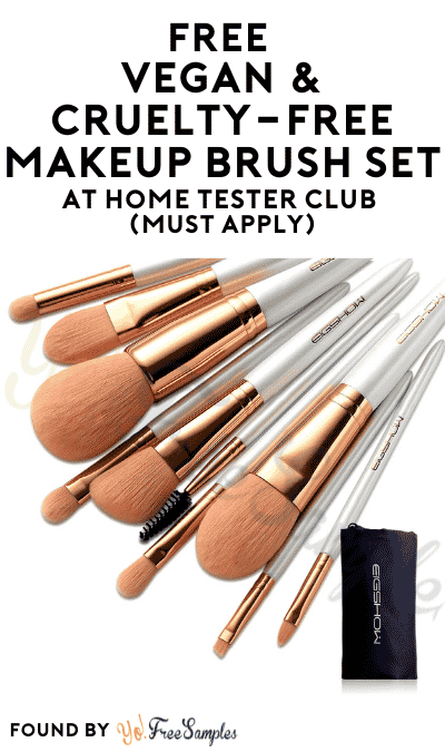 FREE Vegan & Cruelty-Free Makeup Brush Set At Home Tester Club (Must Apply)
