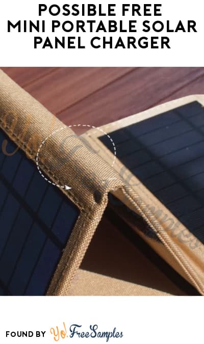 Possible FREE Mini Portable Solar Panel Charger