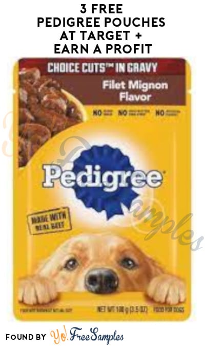 3 FREE Pedigree Pouches at Target + Earn A Profit (Coupons App & Ibotta Required)