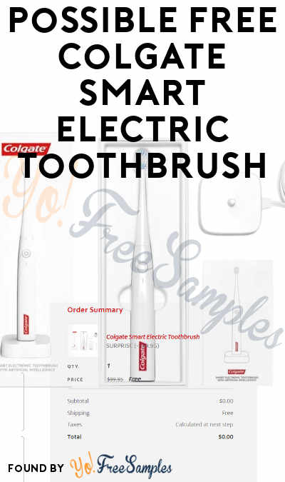 Possible FREE Colgate Smart Electric Toothbrush