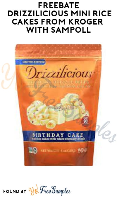 FREEBATE Drizzilicious Mini Rice Cakes from Kroger with Sampoll (PayPal or Venmo Required)