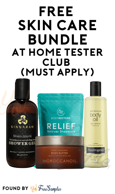 FREE Skin Care Bundle At Home Tester Club (Must Apply)