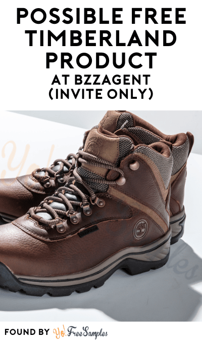 Possible FREE Timberland Product At BzzAgent (Invite Only)