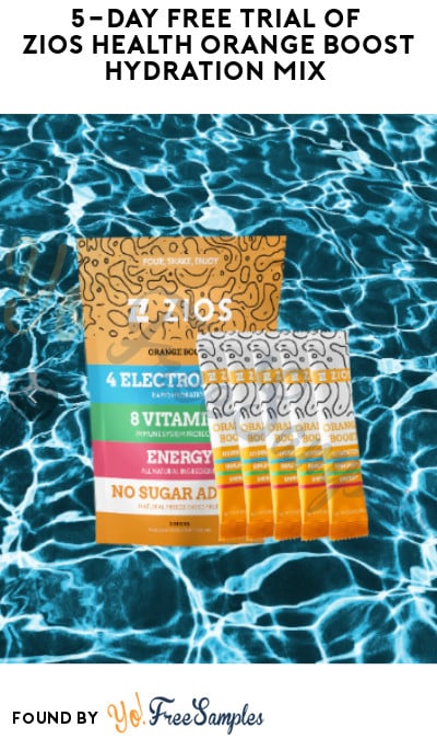5-Day FREE Trial of Zios Health Orange Boost Hydration Mix (Credit Card Required)