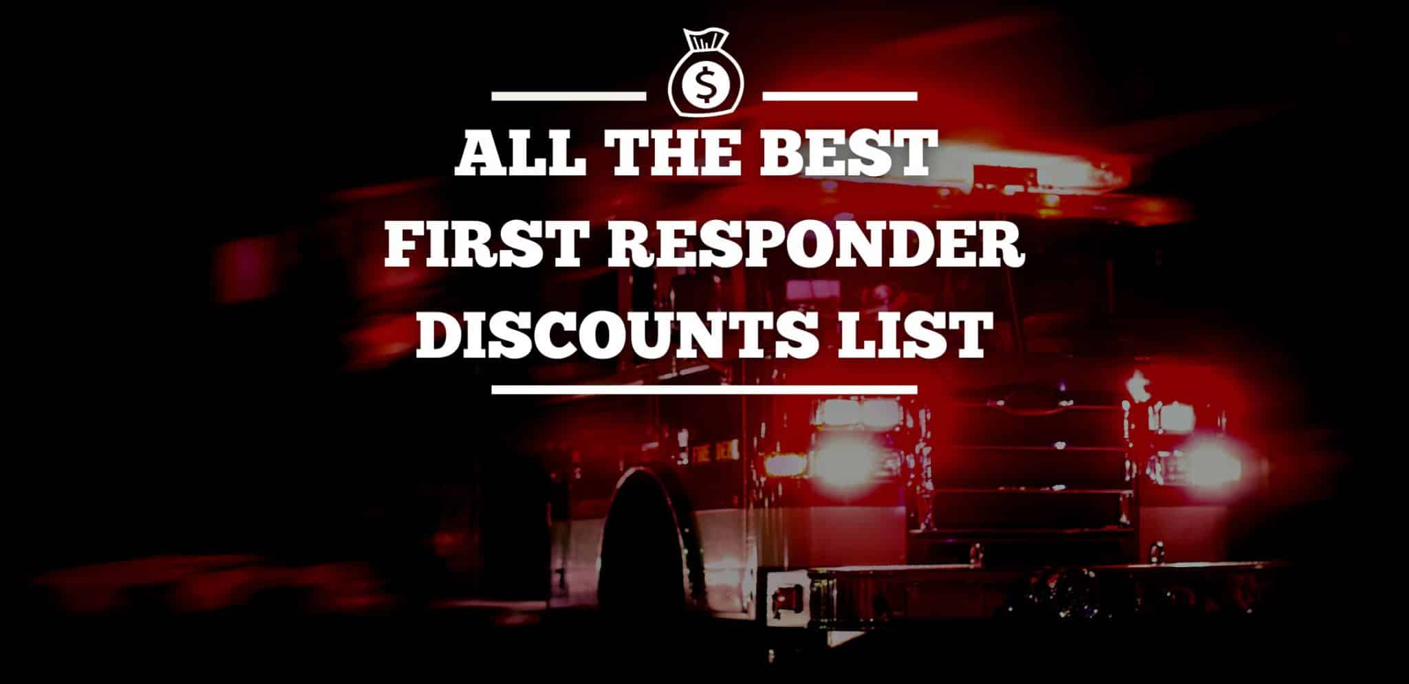 Amazon Prime Discount For First Responders Best First Responder Discounts List