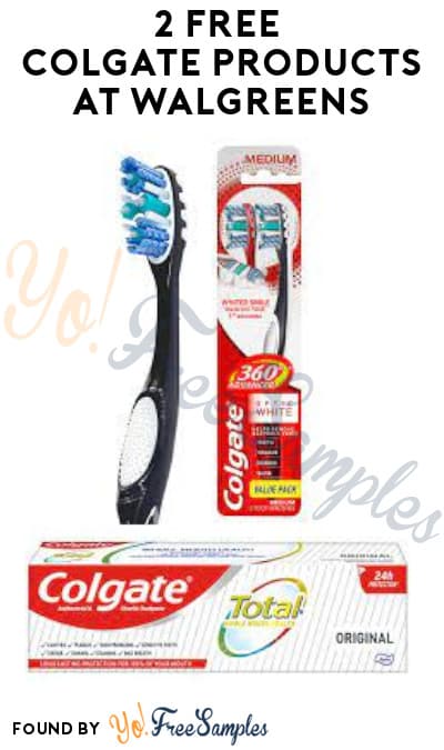 2 FREE Colgate Products at Walgreens (Account/Coupon Required)