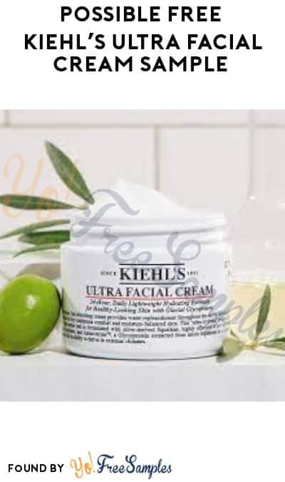 Possible FREE Kiehl’s Ultra Facial Cream Sample (Social Media Required)