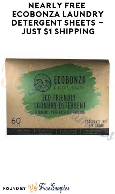 Nearly FREE Ecobonza Laundry Detergent Sheets Trial – Just $1 Shipping (Credit Card Required)
