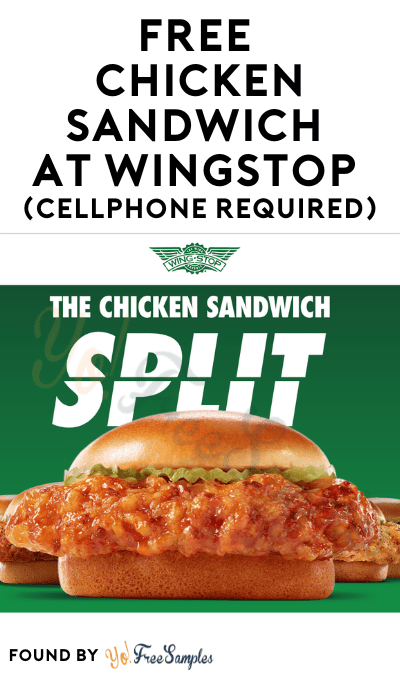 FREE Chicken Sandwich at Wingstop (Cellphone Required)