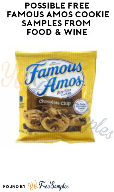 Possible FREE Famous Amos Cookie Samples from Food & Wine (Facebook/Instagram Required)