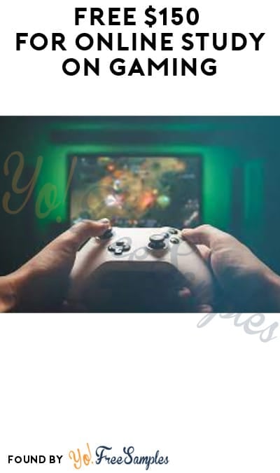 FREE $150 for Online Study on Gaming (Must Apply)