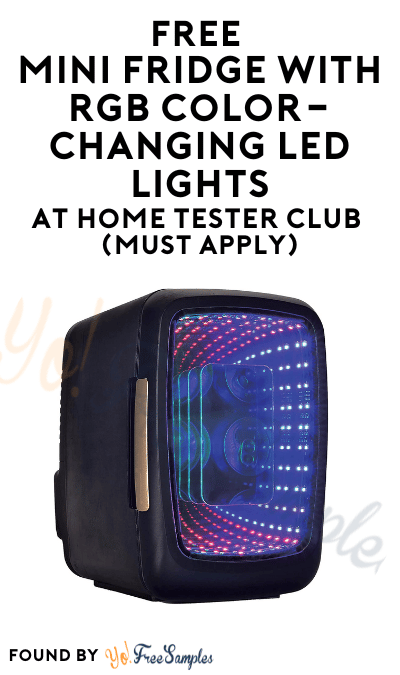 FREE Mini Fridge With RGB Color-Changing LED Lights At Home Tester Club (Must Apply)