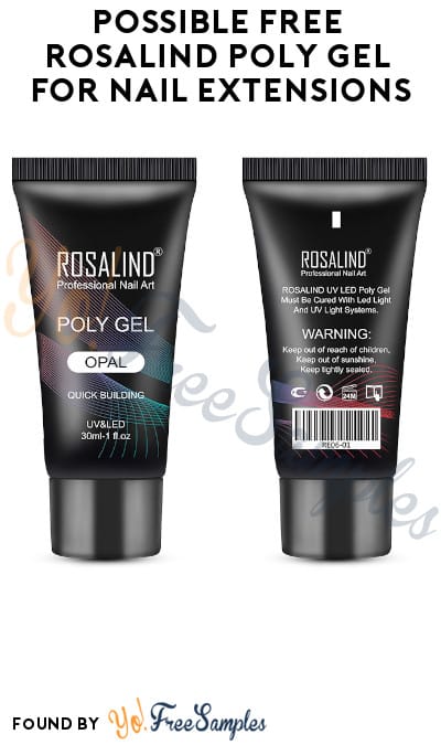 Possible FREE ROSALIND Poly Gel For Nail Extensions 