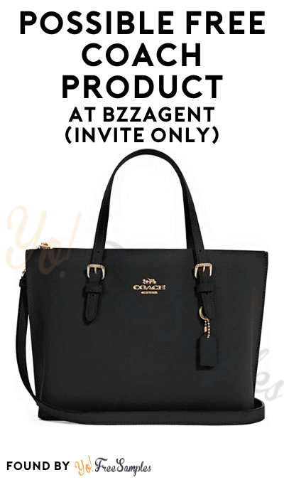 Possible FREE Coach Product At BzzAgent (Invite Only)