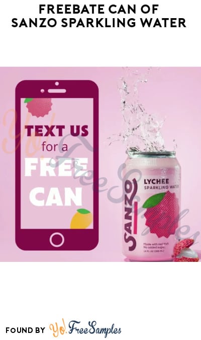 FREEBATE Can of Sanzo Sparkling Water (Text Rebate + Venmo Required)