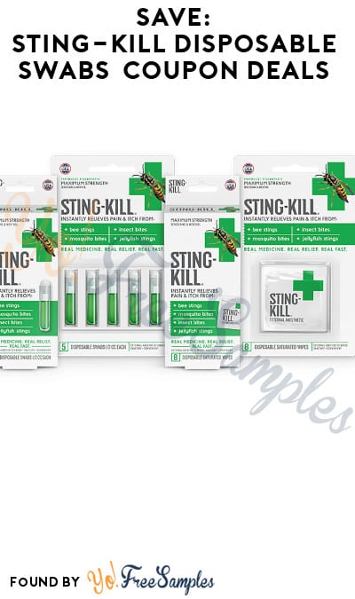 SAVE: Sting-Kill Disposable Swabs Coupon Deals 