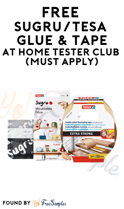 FREE Sugru/Tesa Glue & Tape At Home Tester Club (Must Apply)