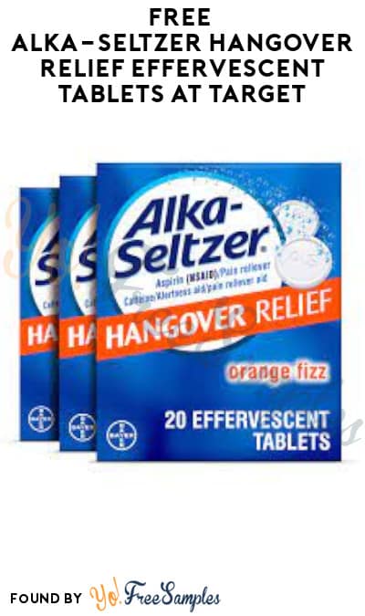 FREE Alka-Seltzer Hangover Relief Effervescent Tablets at Target (Target Circle, Coupon & Fetch Rewards Required)