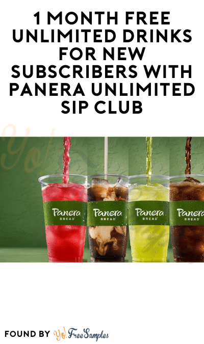 1 Month FREE Unlimited Drinks for New Subscribers Thru 3/31 with Panera Unlimited Sip Club
