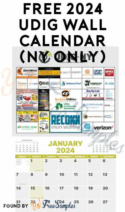 FREE 2024 Udig Wall Calendar (NY Only)