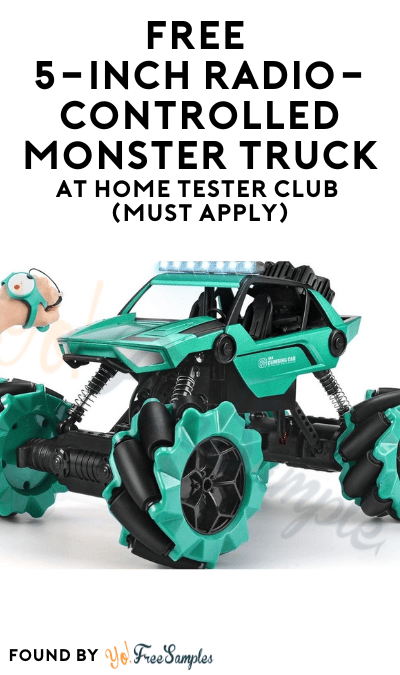 FREE 5-Inch Radio-Controlled Monster Truck At Home Tester Club (Must Apply)
