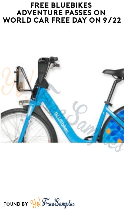 FREE Bluebikes Adventure Passes on World Car Free Day on 9/22 (Boston Only + Code Required)