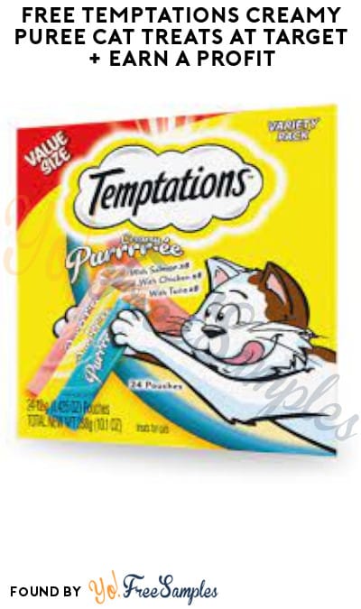 FREE Temptations Creamy Puree Cat Treats at Target + Earn A Profit (Fetch Rewards + RedCard Required)
