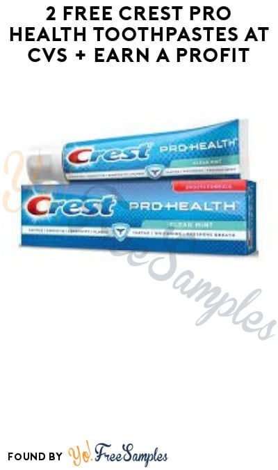 2 FREE Crest Pro Health Toothpastes at CVS + Earn A Profit (Account/Coupon Required)
