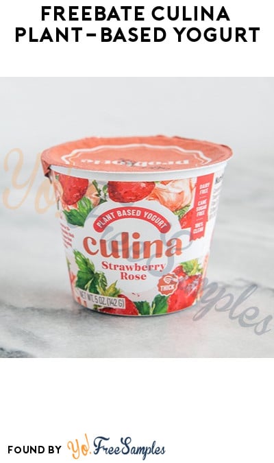FREEBATE Culina Plant-Based Yogurt (Venmo or PayPal Required)
