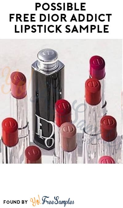Possible FREE Dior Addict Lipstick Sample (Social Media Required)