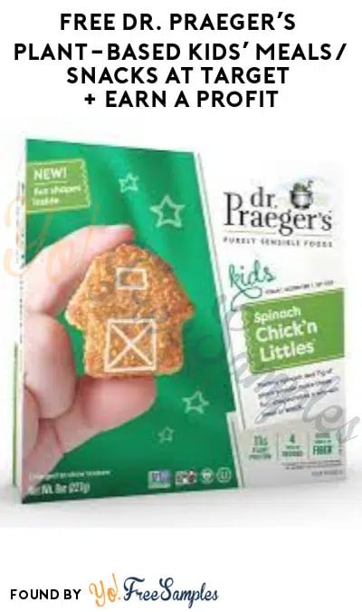 FREE Dr. Praeger’s Plant-Based Kids’ Meals/Snacks at Target + Earn A Profit (Target Circle, Coupon & Shopkick Required)