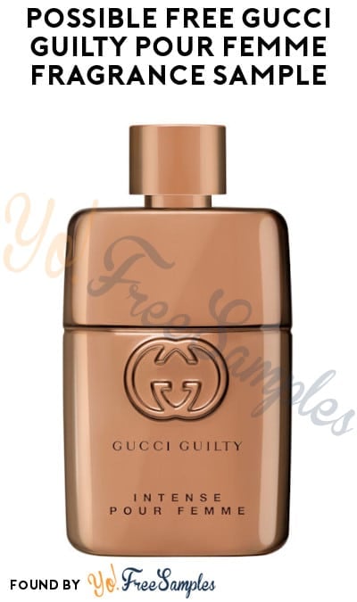 Possible FREE Gucci Guilty Intense Pour Femme Fragrance Sample (Social Media Required)