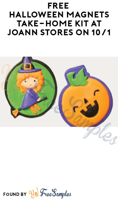 FREE Halloween Magnets Take-Home Kit at JOANN Stores on 10/1
