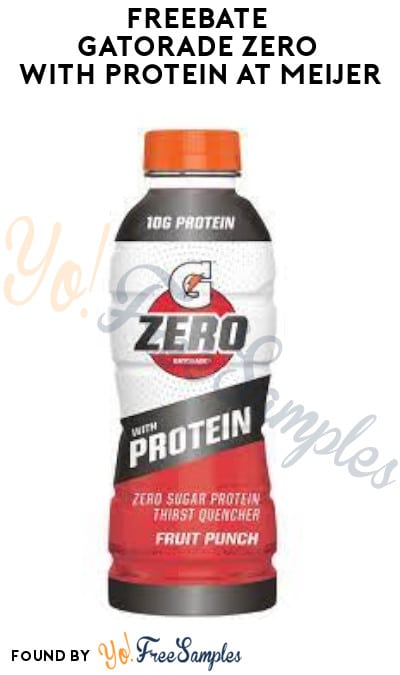 FREEBATE Gatorade Zero with Protein at Meijer (Fetch Rewards Required)