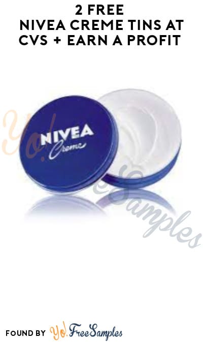 2 FREE Nivea Creme Tins at CVS + Earn A Profit (Account/ Coupon Required)